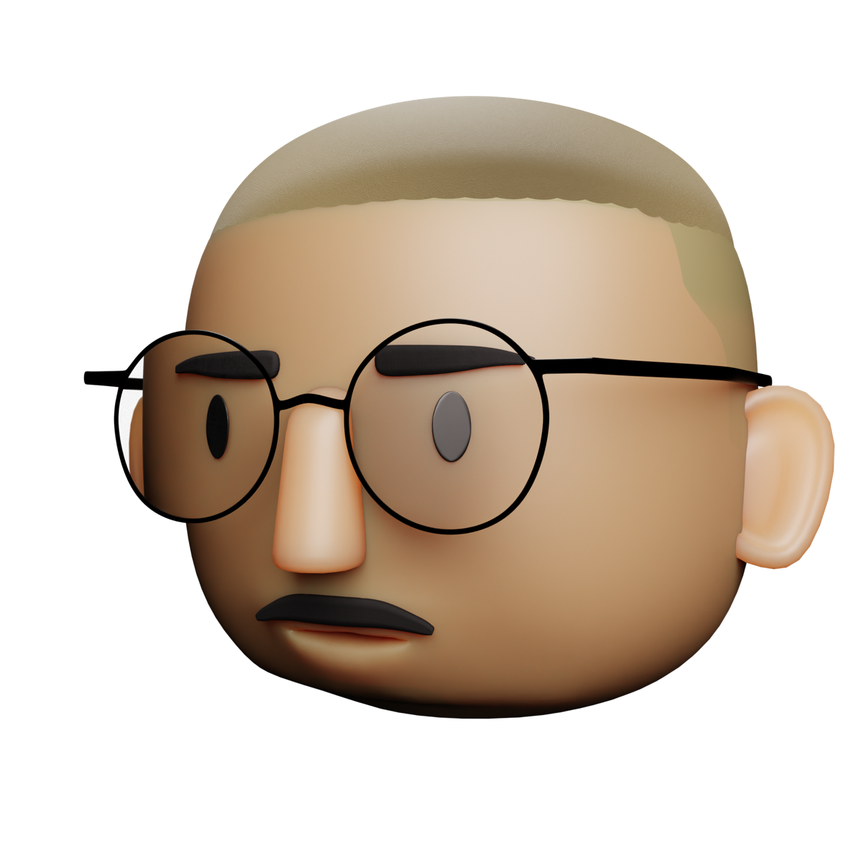Dion Bello head-turn animation, 2023